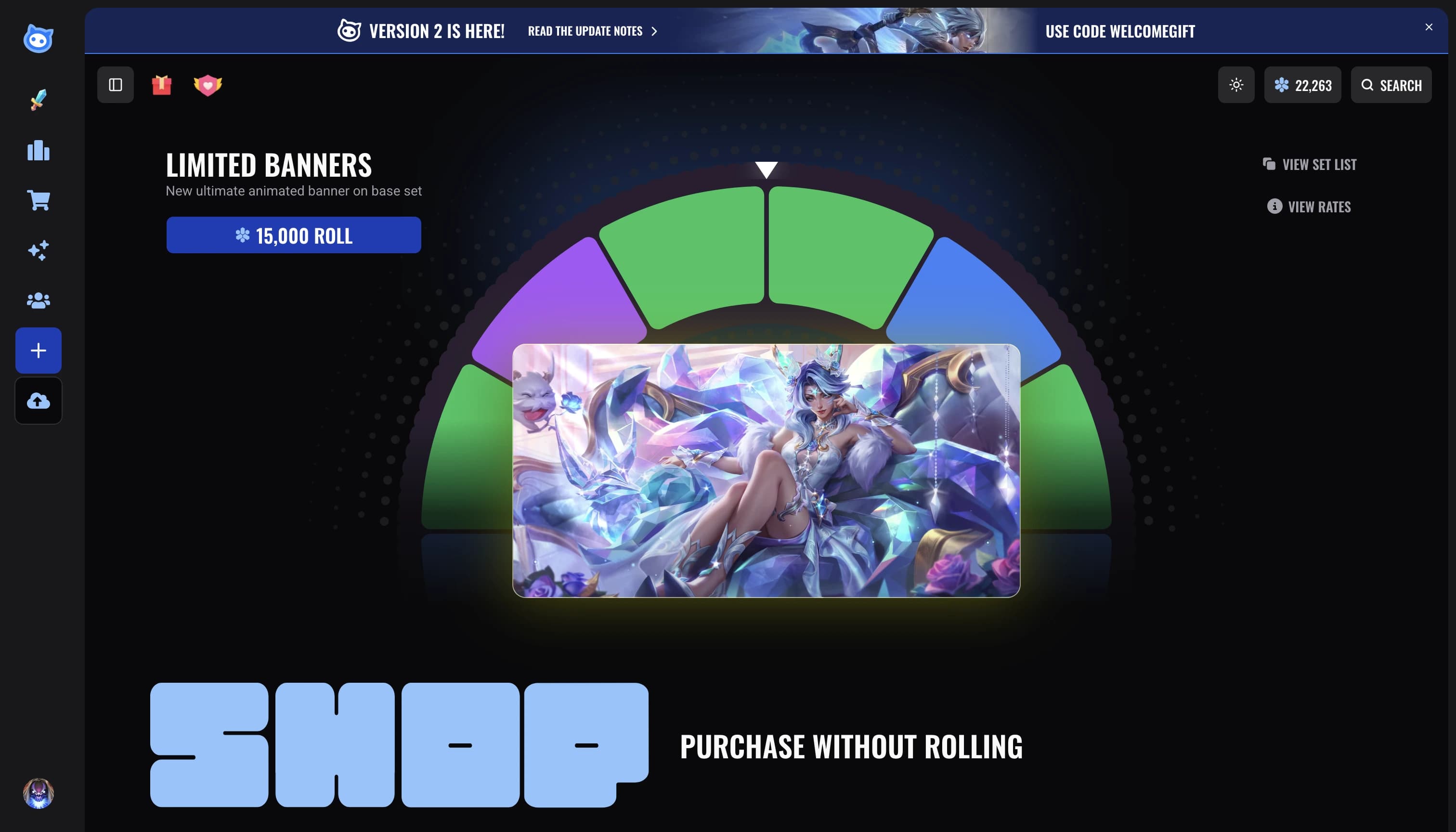 Use currency earned in game to customize your profile
